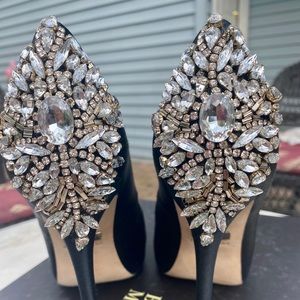 Rhinestone Embellished Badgley Mischka Shoes